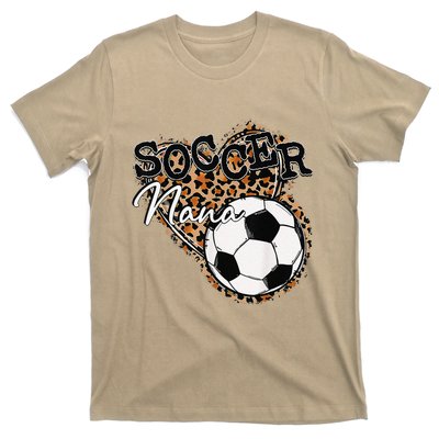 Soccer Nana Leopard Mother's Day T-Shirt