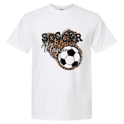 Soccer Nana Leopard Mother's Day Garment-Dyed Heavyweight T-Shirt