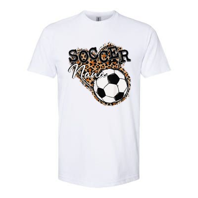 Soccer Nana Leopard Mother's Day Softstyle CVC T-Shirt