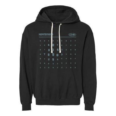 Scary Numbers Lumon Macrodata Refinement Garment-Dyed Fleece Hoodie