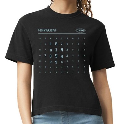 Scary Numbers Lumon Macrodata Refinement Comfort Colors Boxy T-Shirt