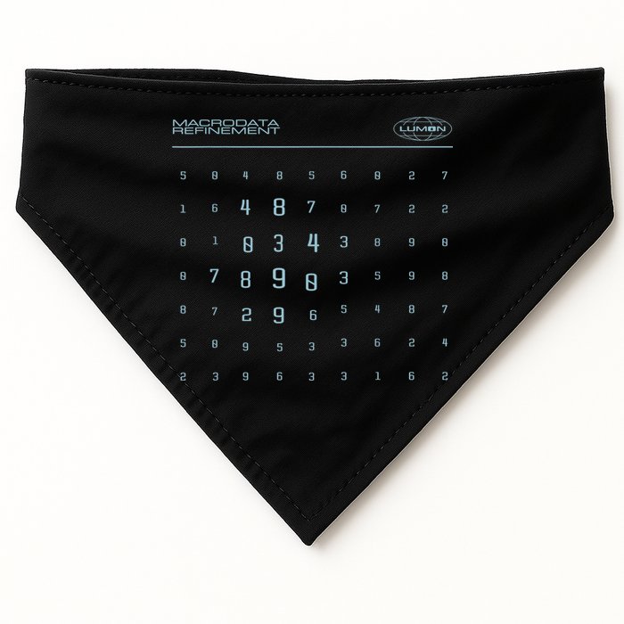 Scary Numbers Lumon Macrodata Refinement USA-Made Doggie Bandana