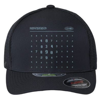 Scary Numbers Lumon Macrodata Refinement Flexfit Unipanel Trucker Cap