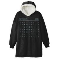 Scary Numbers Lumon Macrodata Refinement Hooded Wearable Blanket