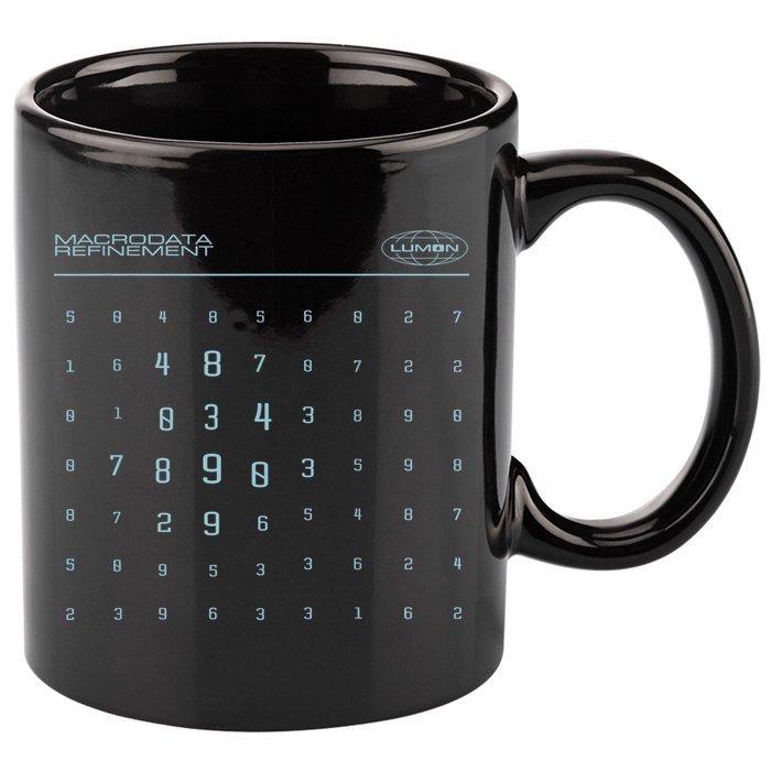 Scary Numbers Lumon Macrodata Refinement 11oz C Handle Ceramic Mug