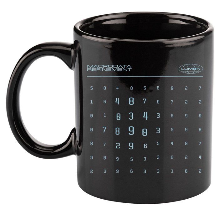 Scary Numbers Lumon Macrodata Refinement 11oz C Handle Ceramic Mug