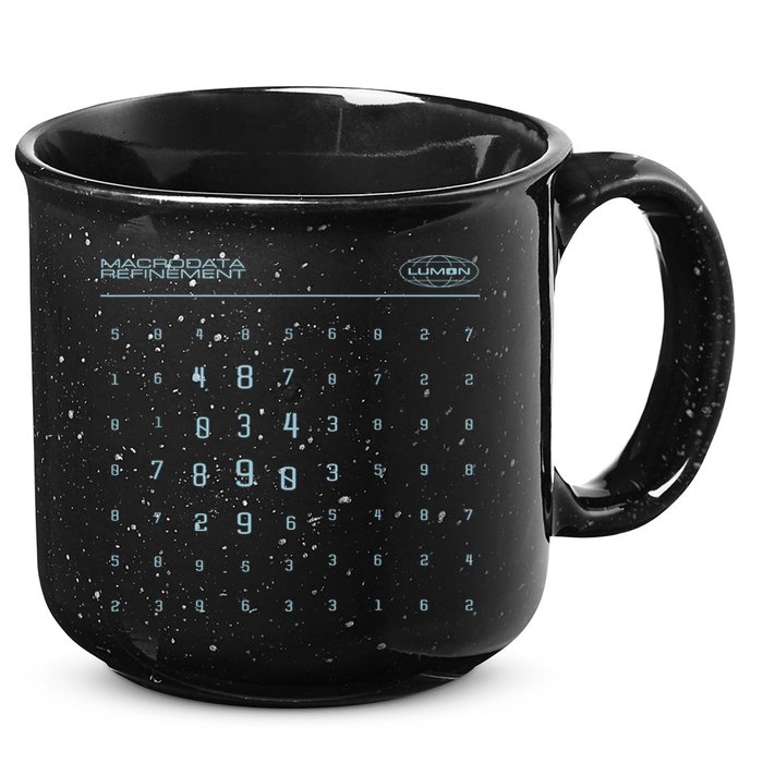 Scary Numbers Lumon Macrodata Refinement 15oz Campfire Ceramic Mug