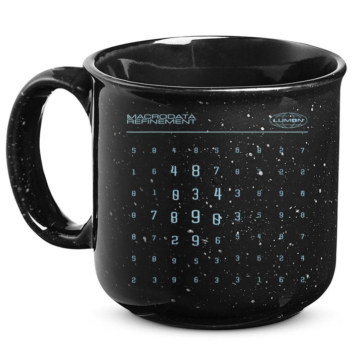 Scary Numbers Lumon Macrodata Refinement 15oz Campfire Ceramic Mug