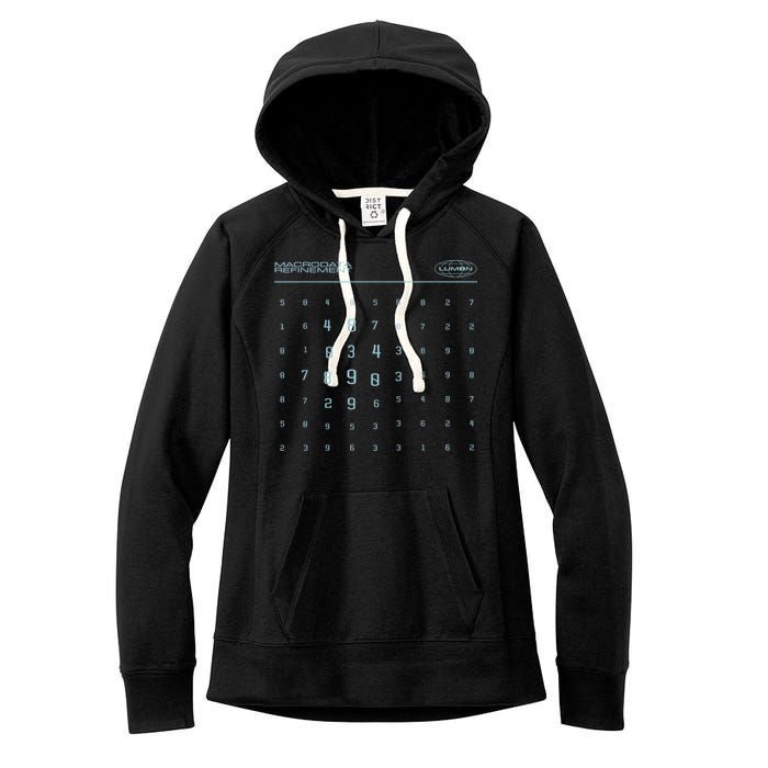 Scary Numbers Lumon Macrodata Refinement Women's Fleece Hoodie