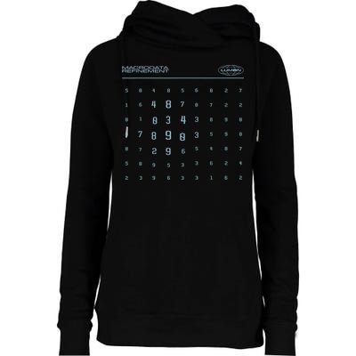 Scary Numbers Lumon Macrodata Refinement Womens Funnel Neck Pullover Hood