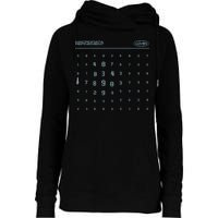 Scary Numbers Lumon Macrodata Refinement Womens Funnel Neck Pullover Hood