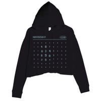 Scary Numbers Lumon Macrodata Refinement Crop Fleece Hoodie