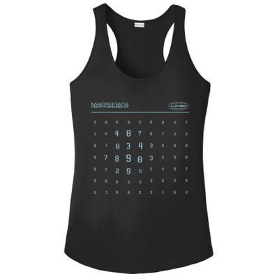 Scary Numbers Lumon Macrodata Refinement Ladies PosiCharge Competitor Racerback Tank