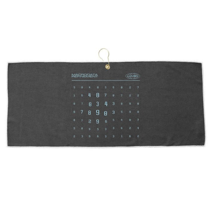 Scary Numbers Lumon Macrodata Refinement Large Microfiber Waffle Golf Towel