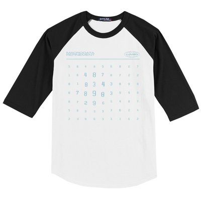 Scary Numbers Lumon Macrodata Refinement Baseball Sleeve Shirt