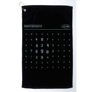 Scary Numbers Lumon Macrodata Refinement Severance TV Platinum Collection Golf Towel