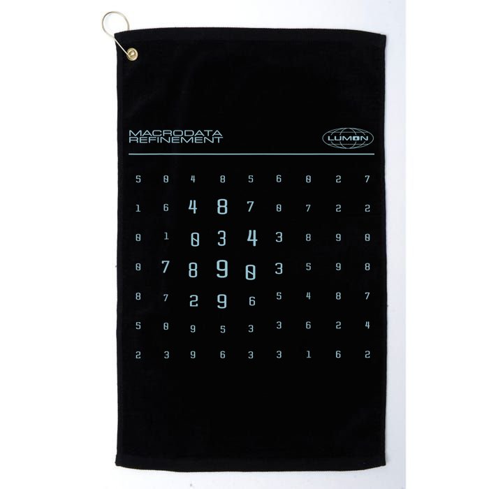 Scary Numbers Lumon Macrodata Refinement Golf Towel