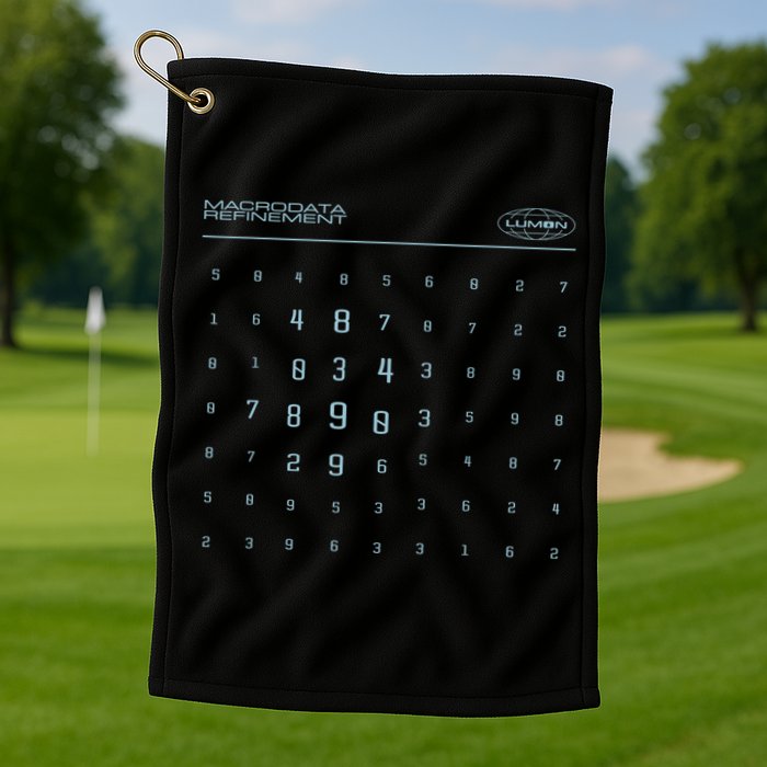 Scary Numbers Lumon Macrodata Refinement Golf Towel