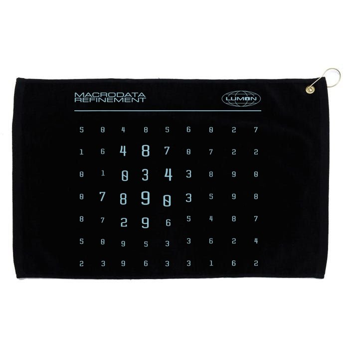 Scary Numbers Lumon Macrodata Refinement Grommeted Golf Towel