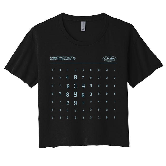 Scary Numbers Lumon Macrodata Refinement Crop Top