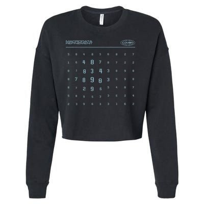 Scary Numbers Lumon Macrodata Refinement Cropped Pullover Crew