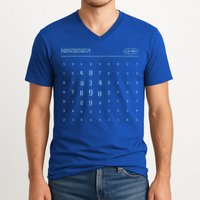 Scary Numbers Lumon Macrodata Refinement V-Neck T-Shirt