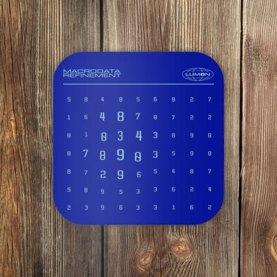 Scary Numbers Lumon Macrodata Refinement Coaster