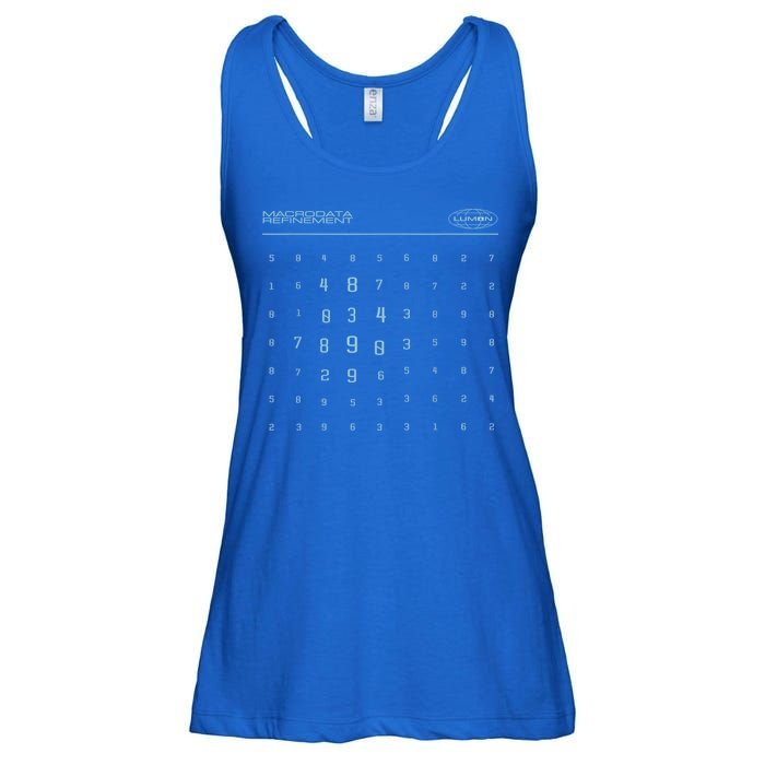 Scary Numbers Lumon Macrodata Refinement Ladies Essential Flowy Tank