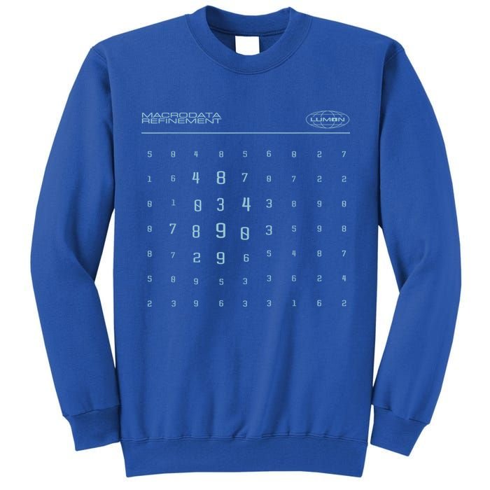 Scary Numbers Lumon Macrodata Refinement Tall Sweatshirt