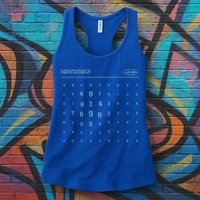 Scary Numbers Lumon Macrodata Refinement Womens Tank Top