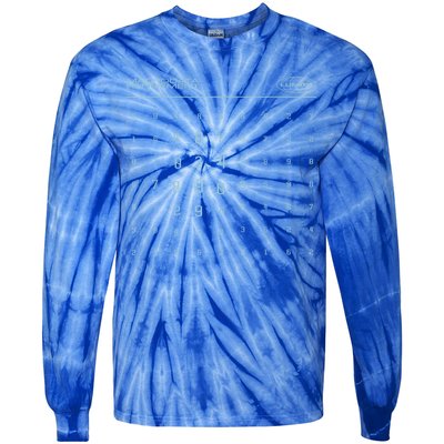 Scary Numbers Lumon Macrodata Refinement Tie-Dye Long Sleeve Shirt