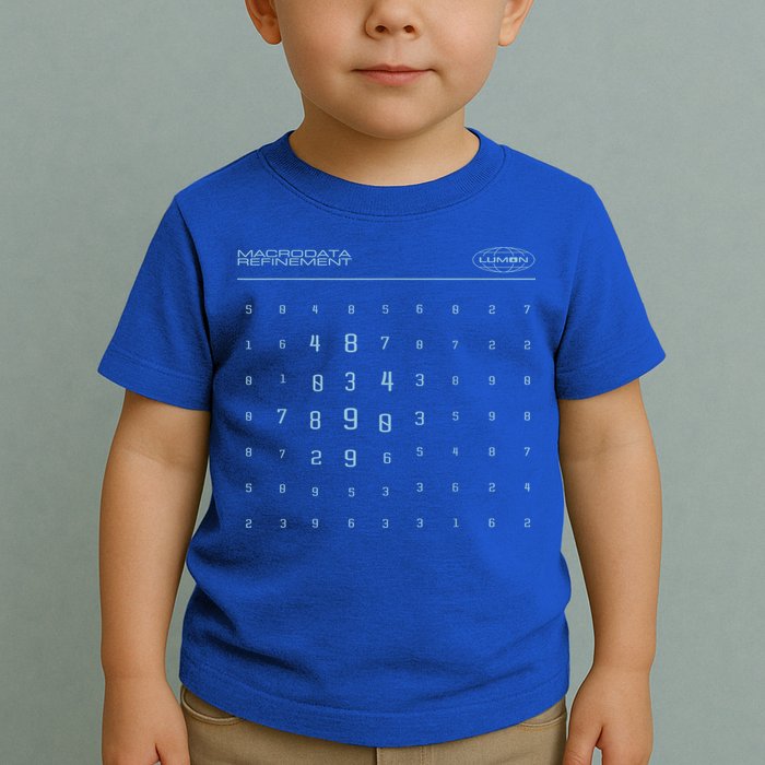 Scary Numbers Lumon Macrodata Refinement Toddler T-Shirt