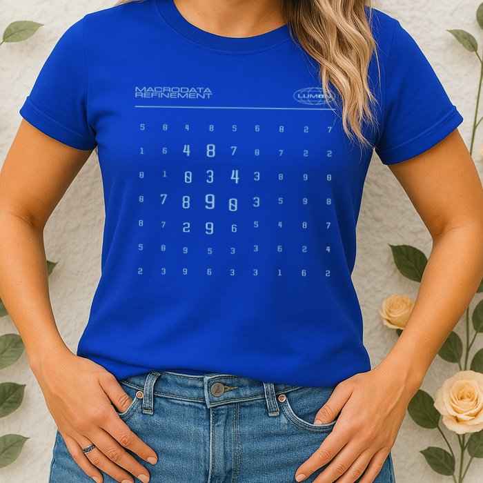 Scary Numbers Lumon Macrodata Refinement Womens T-Shirt