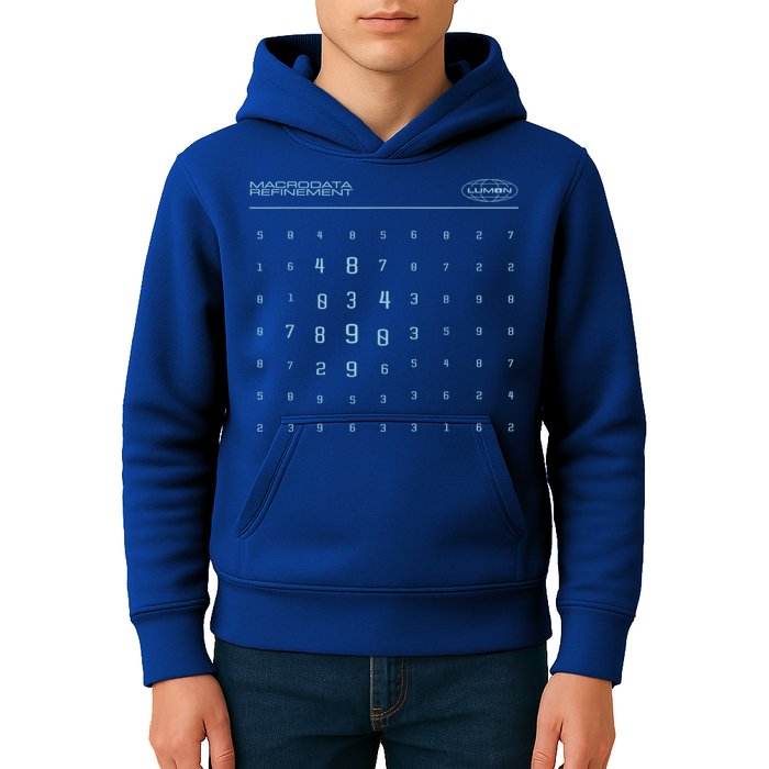 Scary Numbers Lumon Macrodata Refinement Kids Hoodie