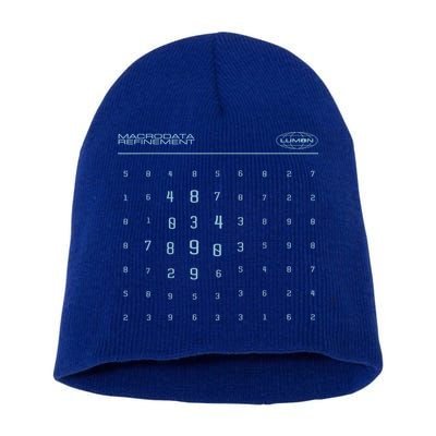Scary Numbers Lumon Macrodata Refinement Short Acrylic Beanie