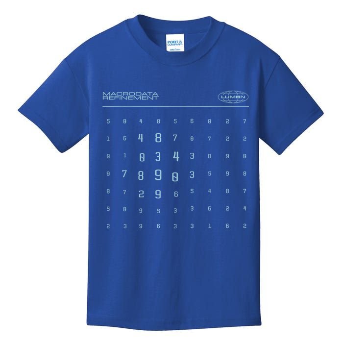 Scary Numbers Lumon Macrodata Refinement Kids T-Shirt