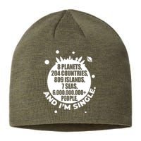 Slogan Novelty Ladies Humour 6+ Billion People Sustainable Beanie