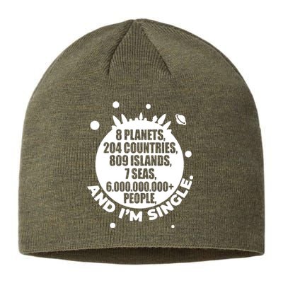 Slogan Novelty Ladies Humour 6+ Billion People Sustainable Beanie