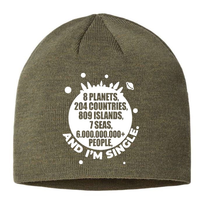 Slogan Novelty Ladies Humour 6+ Billion People Sustainable Beanie