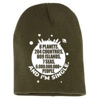 Slogan Novelty Ladies Humour 6+ Billion People Short Acrylic Beanie