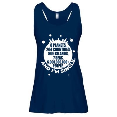 Slogan Novelty Ladies Humour 6+ Billion People Ladies Essential Flowy Tank