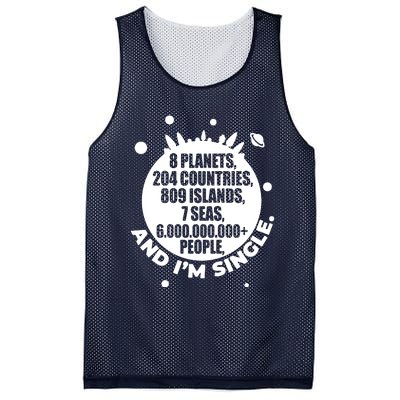 Slogan Novelty Ladies Humour 6+ Billion People Mesh Reversible Basketball Jersey Tank