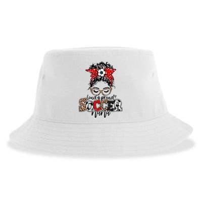 Soccer Nana Leopard Loud And Proud Soccer Nana Sustainable Bucket Hat