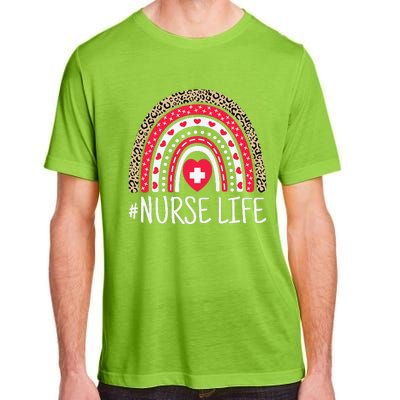 School Nurse Life Nurses Week Rainbow Women Nurses Day Nurse Adult ChromaSoft Performance T-Shirt