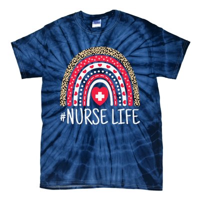 School Nurse Life Nurses Week Rainbow Women Nurses Day Nurse Tie-Dye T-Shirt