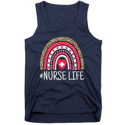 School Nurse Life Nurses Week Rainbow Women Nurses Day Nurse Tank Top