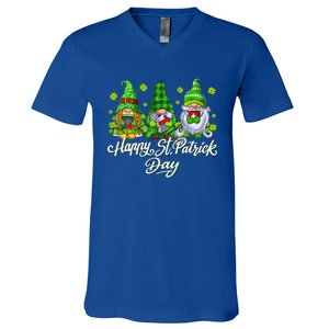 Stethoscope Nurse Life Irish Gnomes Nurse St Patricks Day Gift V-Neck T-Shirt