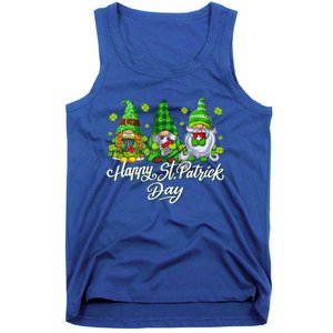 Stethoscope Nurse Life Irish Gnomes Nurse St Patricks Day Gift Tank Top