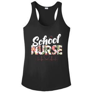 School Nurse Medical Nursing Care Education Teacher Student Gift Ladies PosiCharge Competitor Racerback Tank