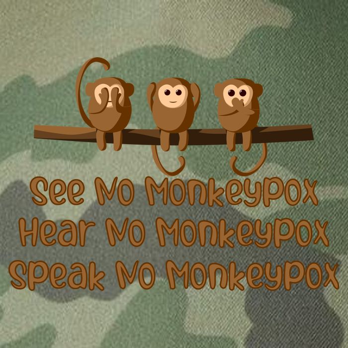 See NO Monkeypox, Hear NO Monkeypox, Speak NO Monkeypox Legacy Tie Dye Trucker Hat